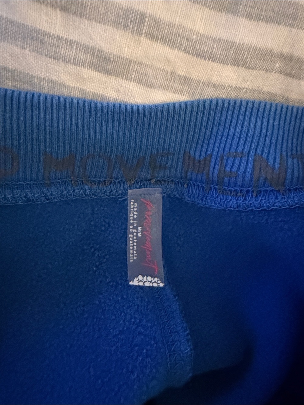 Women's Blue Tie Sweatshirt Top - Picture 3 of 3
